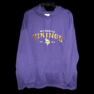 Vintage Purple Hoodie Minnesota Vikings Sweatshirt 2000s Men's XL NWOT condition